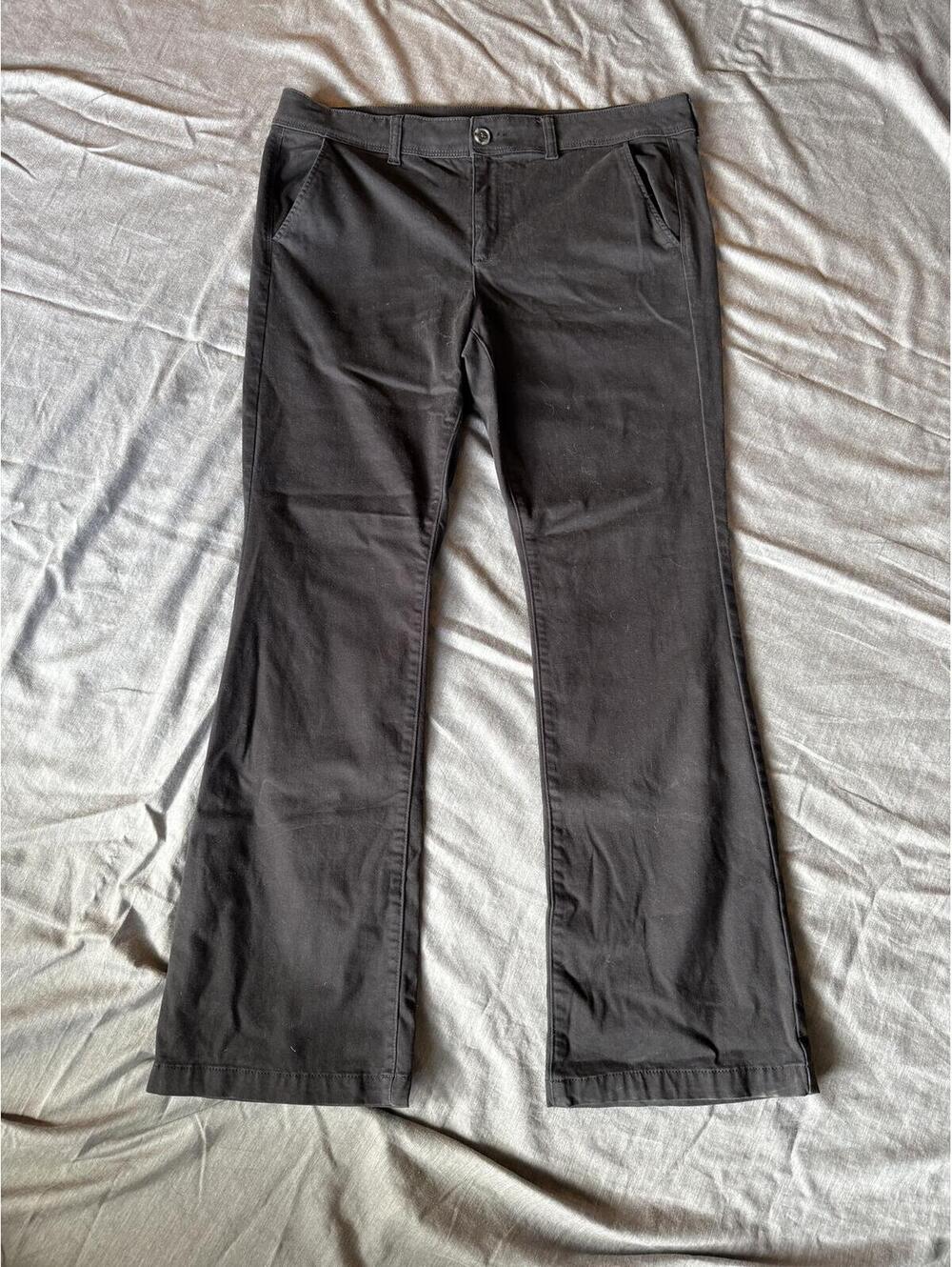 American Eagle Womens Plus Size 18 L Regular Black High Rise Kick Boot Jeans